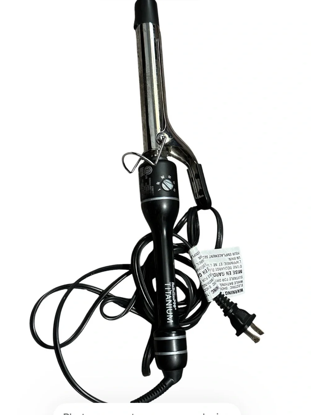 Black Titanium Curling Iron
